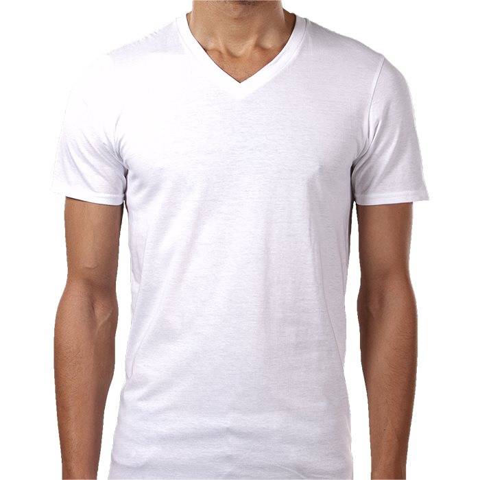 Individuelle   Männer Günstiges T-Shirt mit V-Ausschnitt vorschau